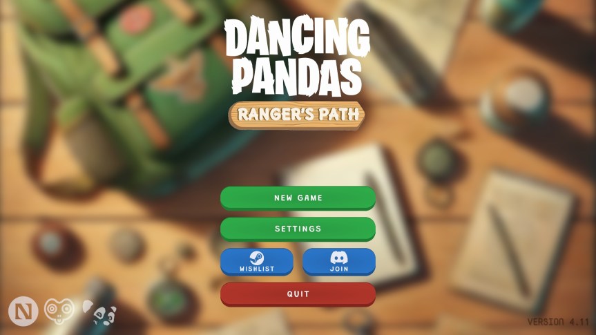 dancing pandas ranger's path title screen
